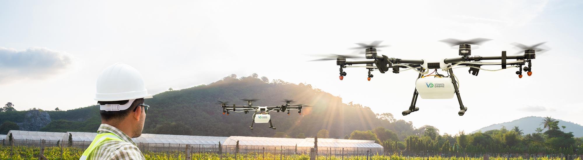 Drone in flight